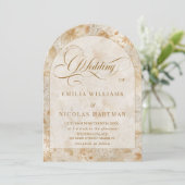 Invitation Rustic Romantic Fall All In One Wedding (Debout devant)