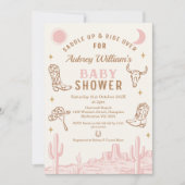 Invitation Rustic Rose Desert Girls Baby shower de fille (Devant)