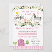 Invitation Rustic Rose Farm Floral 2e anniversaire (Devant)
