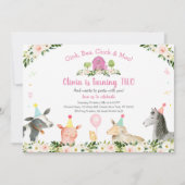 Invitation Rustic Rose Farm Floral 2e anniversaire (Devant)