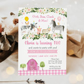 Invitation Rustic Rose Farm Floral 2e anniversaire