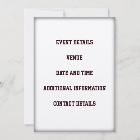 Invitation Rustic Rural Red Bois Barn Party Danse (Dos)