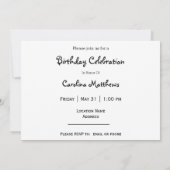 Invitation Rustic Rusted Car Photo Anniversaire (Dos)