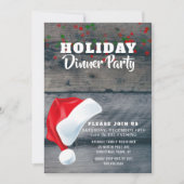 Invitation Rustic Santa Claus (Devant)