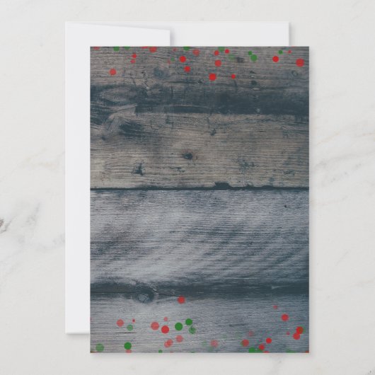 Invitation Rustic Santa Claus (Dos)