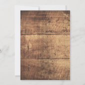 Invitation Rustic Save the Dates Wood Antlers Modèle photo (Dos)