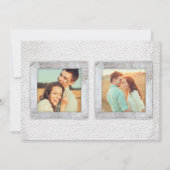 Invitation Rustic Scrapbook Photo Wedding Enregistrer la cart (Dos)