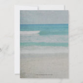 Invitation Rustic Seashells Sea Ocean Beach Dîner de répétiti (Dos)