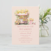 Invitation Rustic She's Fresh Off the Market Bridal Shower  (Debout devant)