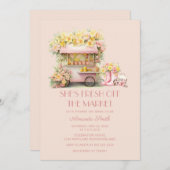 Invitation Rustic She's Fresh Off the Market Bridal Shower  (Devant / Derrière)