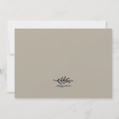 Invitation Rustic Simple Botanical Save the Date (Dos)