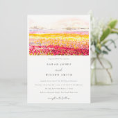 Invitation Rustic Spring Campagne Floral Paysage Mariage (Debout devant)