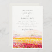 Invitation Rustic Spring Campagne Floral Paysage Mariage (Devant / Derrière)