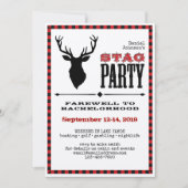 Invitation Rustic Stag (Devant)