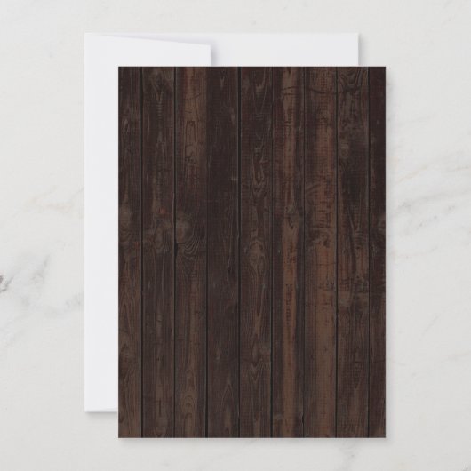 Invitation Rustic String Lights Barre N'Importe Quel Âge Anni (Dos)