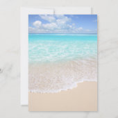 Invitation Rustic String Lights Beach Destination Mariage (Dos)
