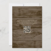 Invitation Rustic String Lights Photo Enregistrer la date (Dos)