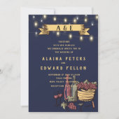 Invitation Rustic String Lights Vineyard Vineyard Mariage (Devant)