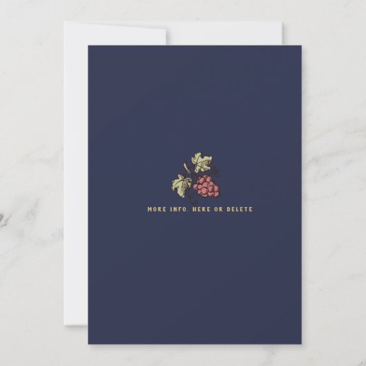 Invitation Rustic String Lights Vineyard Vineyard Mariage (Dos)