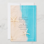 Invitation Rustic Summer QR Code RSVP Beach Mariage (Devant)