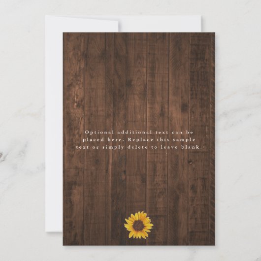 Invitation Rustic Sunflower Graduation Party String Lights (Dos)