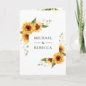 Invitation Rustic Sunflowers Photo Arch QR Code Wedding (Devant)