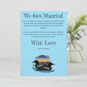 Invitation Rustic Sunset Vintage Loons Lake  (Debout devant)