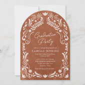 Invitation Rustic Terracotta Talavera (Devant)