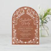 Invitation Rustic Terracotta Talavera (Debout devant)