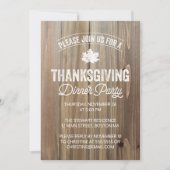 Invitation Rustic Thanksgiving (Devant)