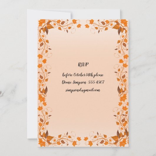 Invitation Rustic Thanksgiving Diner (Dos)