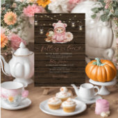Invitation Rustic Tomber dans l'amour Citrouille Baby shower 