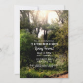 Invitation Rustic Trail Floral Enchanted Forest Spring Formel (Devant)