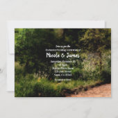 Invitation Rustic Trail Floral Enchanted Forest Wedding RSVP (Devant)