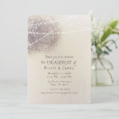 Invitation Rustic Tree Bark Pays Minimal Fiançailles Douche (Debout devant)
