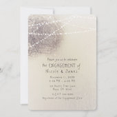 Invitation Rustic Tree Bark Pays Minimal Fiançailles Douche (Devant)