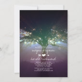 Invitation Rustic Tree String Lights Jardin de répétition Dîn (Devant)