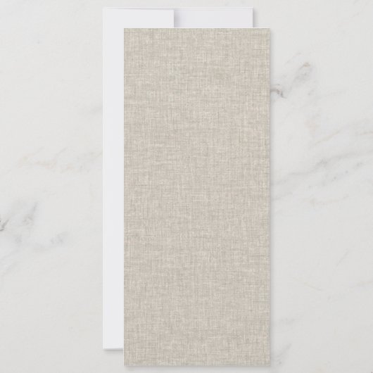 Invitation Rustic Tropical Palm Beach Shack Menu Mariage (Dos)