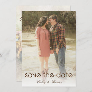 Invitation Rustic Truck Mariage Site Web Enregistrer la date 