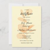 Invitation Rustic Un Baby shower De Petite Fille Fleur sauvag (Devant)