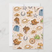 Invitation Rustic Vintage First Rodeo Cowboy 1st Birthday (Dos)