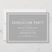 Invitation Rustic Vintage Photo Graduation Party (Dos)