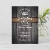 Invitation Rustic Wagon Wheel Classe de 2023 Graduation Party (Debout devant)