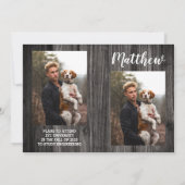 Invitation Rustic Wagon Wheel Classe de 2023 Graduation Party (Dos)