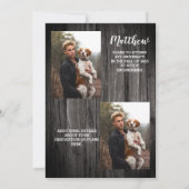 Invitation Rustic Wagon Wheel Classe de 2023 Graduation Party (Dos)