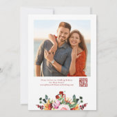 Invitation Rustic Watercolor Floral Save the Date Wedding (Dos)