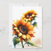 Invitation Rustic Watercolor Pays 50e anniversaire (Dos)