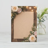 Invitation rustic wedding  (Debout devant)