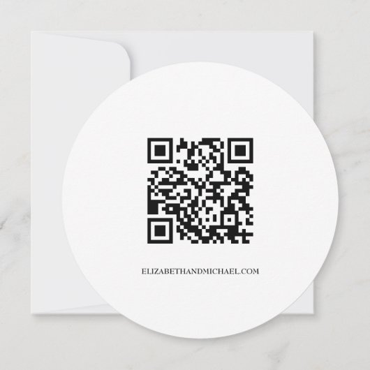 Invitation Rustic Wedding Save the date QR Code website (Dos)