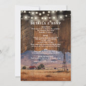 Invitation Rustic Western Barn Ranch All In One Wedding (Dos)